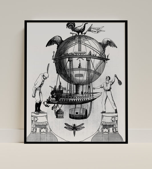 Surrealist Steampunk Illustration Art Print