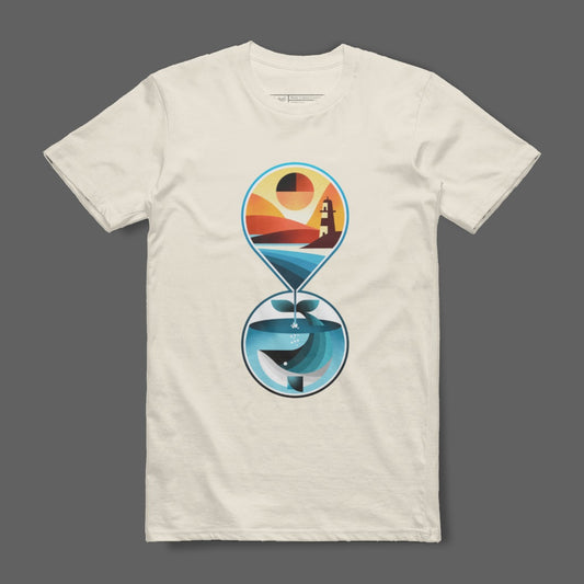 Abstract Geometric Landscape Design T-shirt