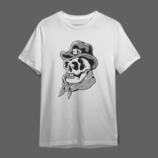 Cowboy Skeleton Graphic T-Shirt Fashion Tee