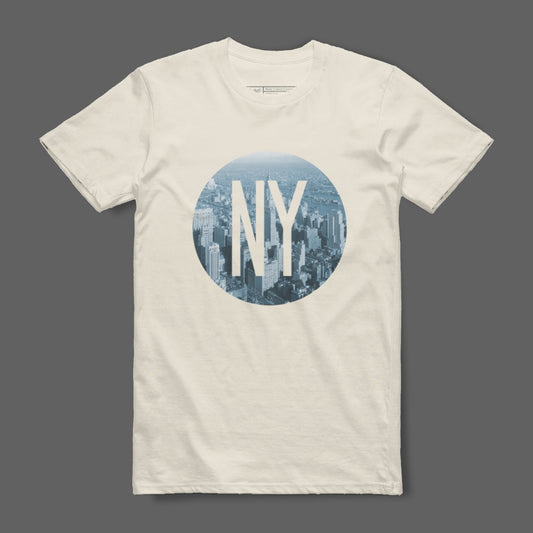 NY Graphic Circle New York Skyline Printed Shirt