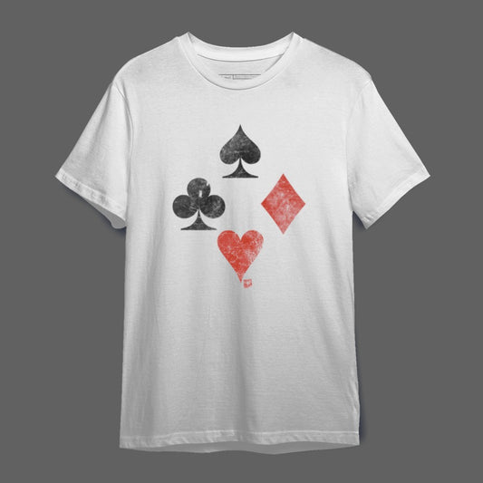 Four Classic Card Suits Graphic T-shirt