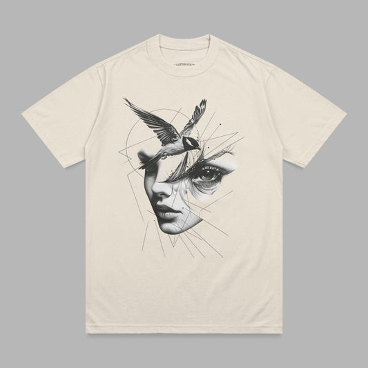 Abstract Bird Geometric Face Graphic Design T-shirt product type