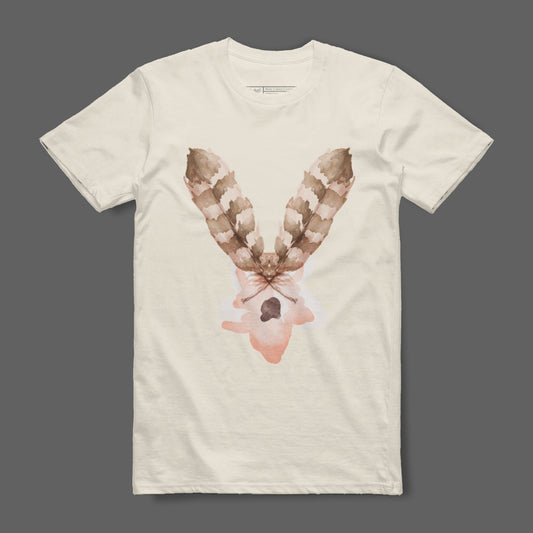 Unique Design with Feathers Print T-shirt