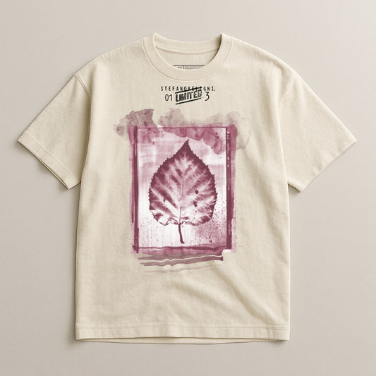 Limited Edition Leaf Graphic Short Sleeve T-Shirt