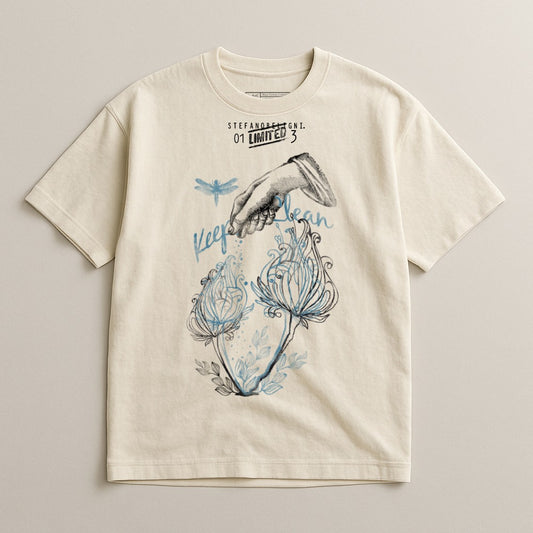 Artistic Nature Inspired Graphic T-Shirt Design