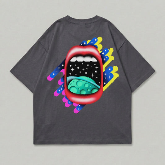 Cosmic Mouth Galaxy Planet Stars Vibrant Design product type
