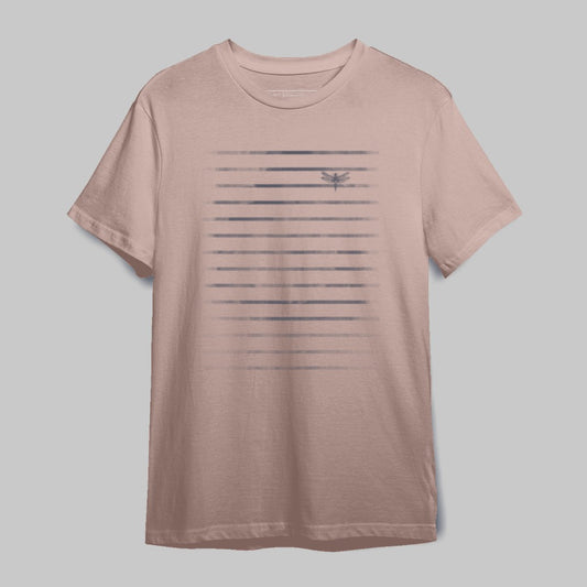 Blurred Lines and Dragonfly Design T-Shirt Product