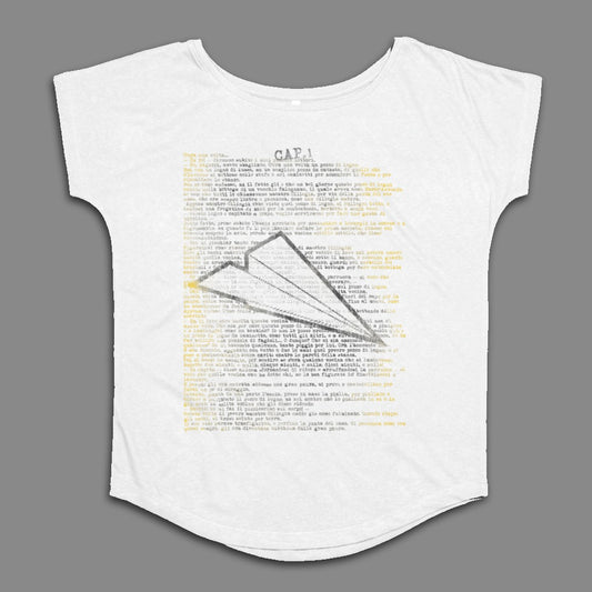 Airplane and Text Design Casual Graphic Tee