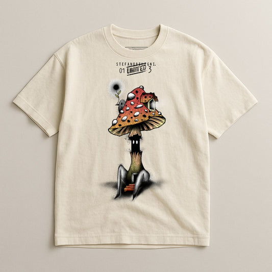 Limited Edition Unique Mushroom Graphic T-Shirt