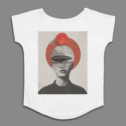 Surreal Art Face Graphic Design T-shirt