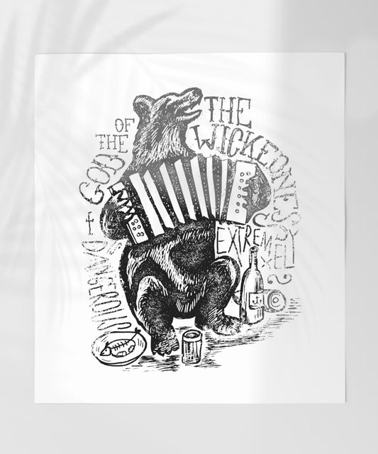 The Wickedness Extreme Bear Drawing Print