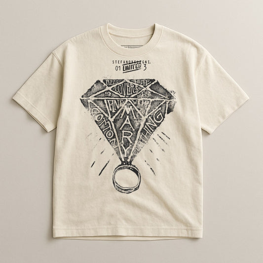 Graphic T-Shirt with Artistic Abstract Design