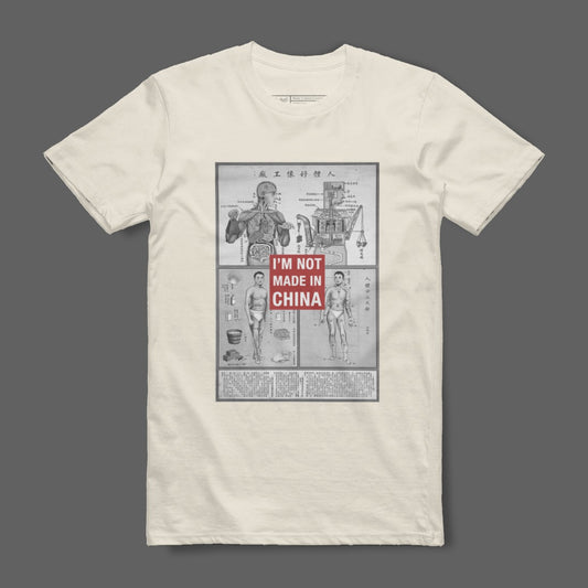 I'm Not Made In China Anatomical Diagram T-Shirt