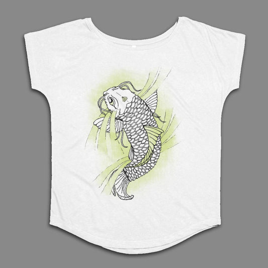 Artistic Koi Fish Graphic Short Sleeve Tee Product