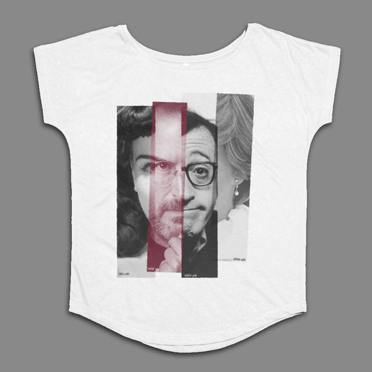 Unique Split Face Print Casual Graphic Tee Product