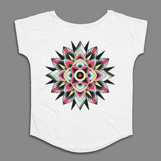 Colorful Mandala Graphic Design T-shirt