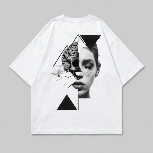 Black White Split Mind Skull Art Abstract Design product type
Skull art, Brain design, Woman face, Abstract graphic, Geometric shapes, Triangles art, Surreal design, Dark aesthetic, Black white art, Edgy fashion, Mind concept, Artistic print, Gothic inspired, Unique design, Creative art, Expression art, Split imagery, Monochrome graphic, Psychological art, Modern graphic