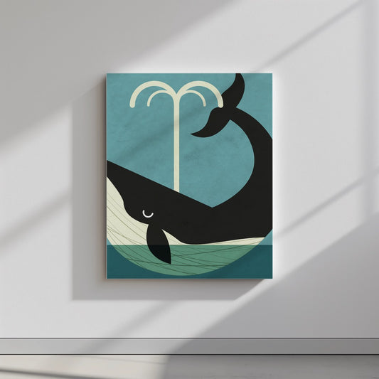 Quadro canvas whale_new