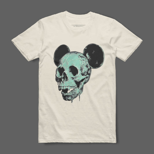 Skull with Mouse Ears Graphic T-shirt Design