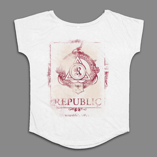 Republic Graphic Tee with Intricate Design Pattern