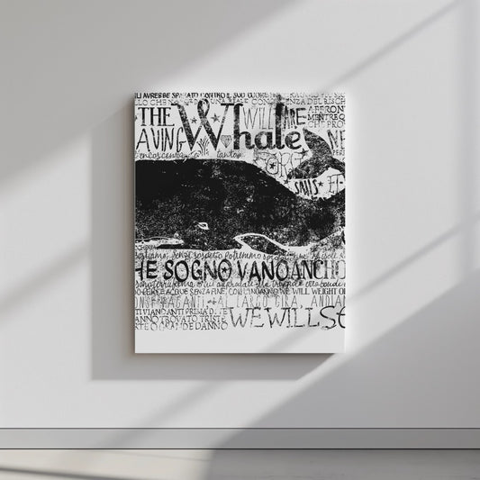 Quadro canvas Whale
