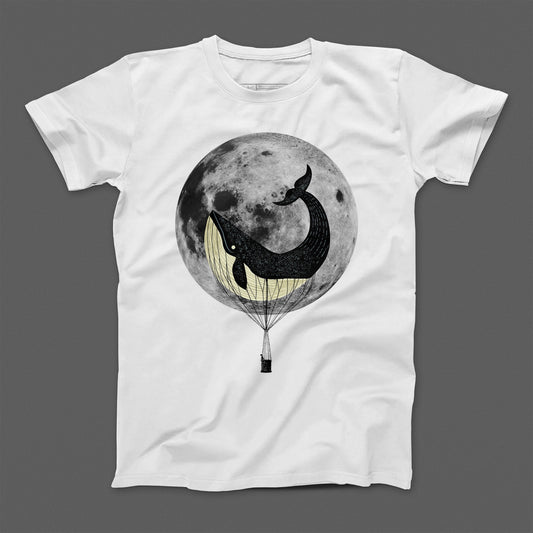 T-shirt donna boyfriend moon_whale_chiari