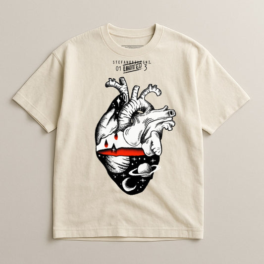 Limited Edition Heart Art Graphic T-Shirt