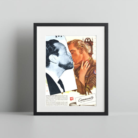 Vintage Romantic Collage Wall Art Print for Home Decor