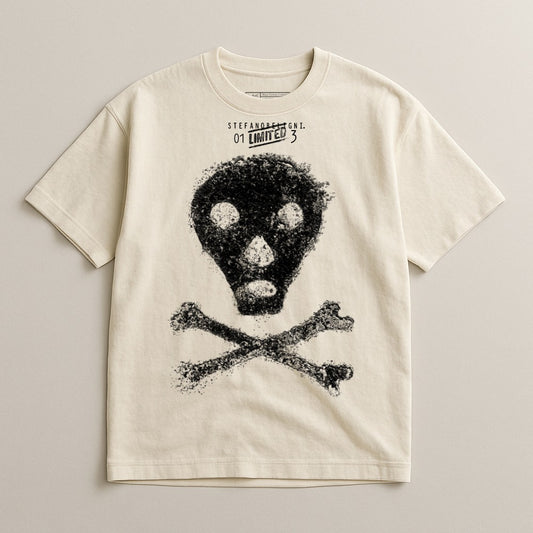 Stef Anderkant 01 Limited 3 Skull and Crossbones T-shirt