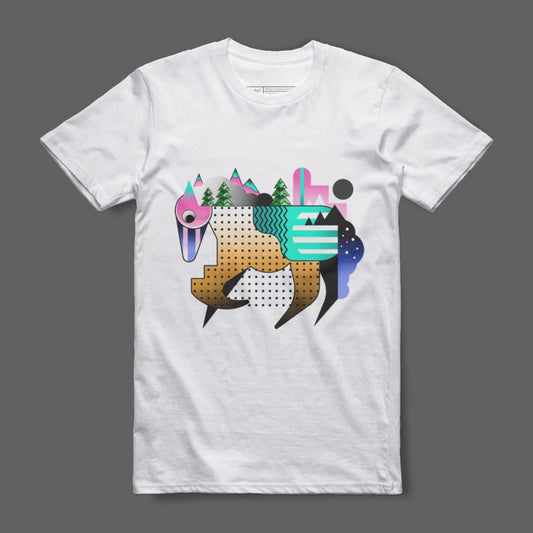 Abstract Geometric Animal Graphic T-Shirt product
