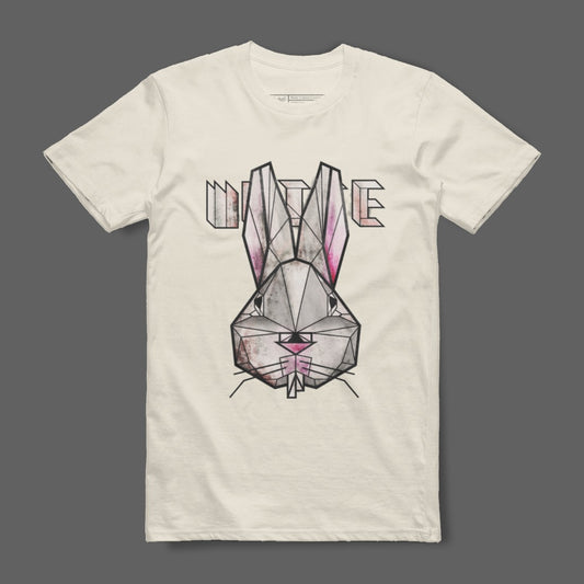 Detailed Geometric Rabbit Graphic Tee Shirt