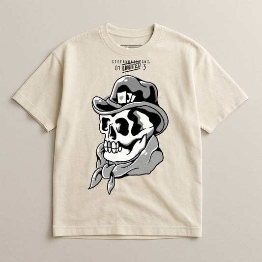 Skull Cowboy Graphic Tee Limited Edition T-Shirt