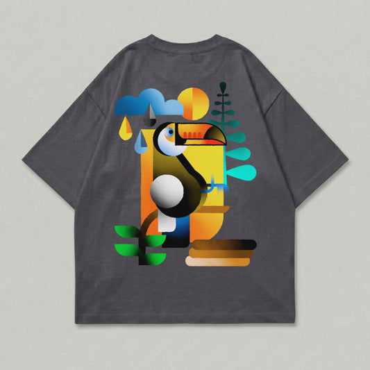 Abstract Toucan Design Vibrant Tropical Scene product type