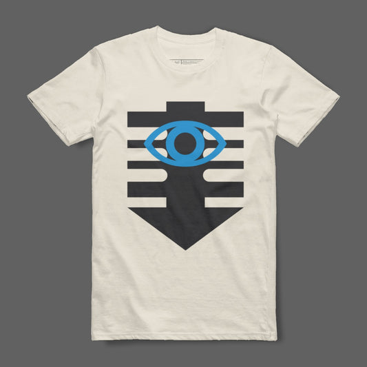 Eye Symbol with Stripes Graphic Design Shirt