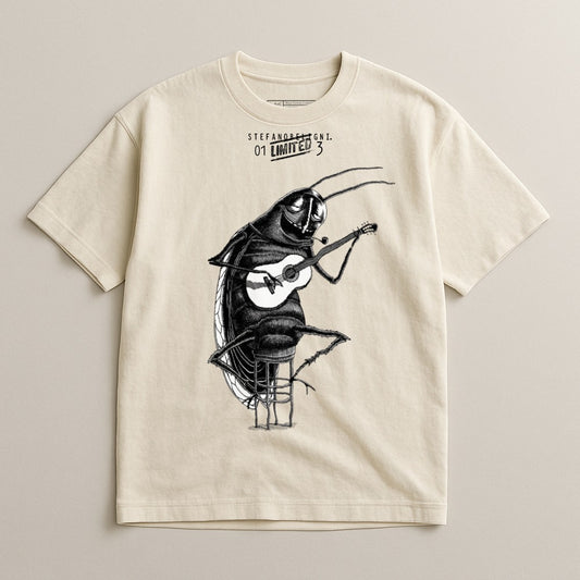 Stef Anderson Limited 3 Insect Playing Guitar Shirt