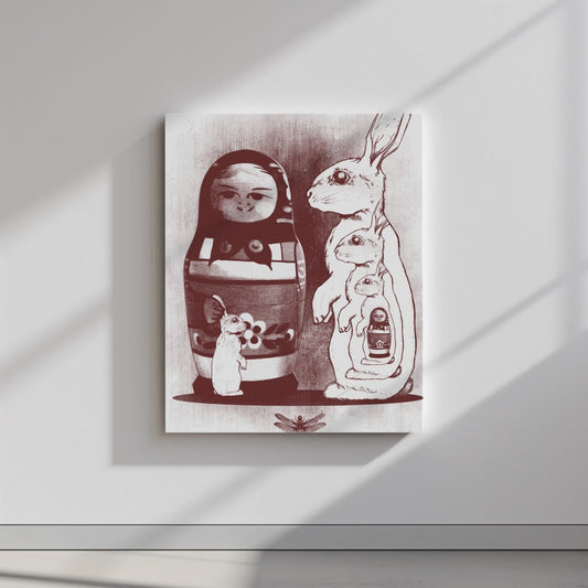 Quadro canvas Rabbit