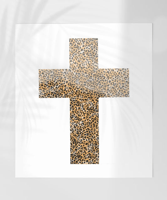 Leopard Print Cross Pattern in Animal Print product