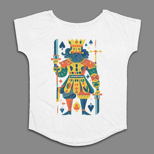 Colorful King Playing Card Illustration Shirt