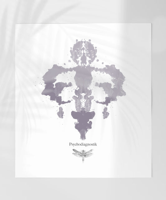 Psychodiagnostik Art Print with Abstract Inkblot Design
