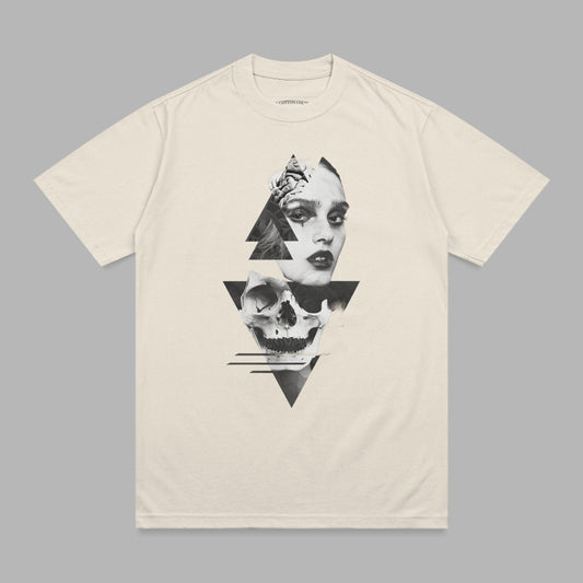 Abstract Woman Face Skull Geometric Triangles product type
