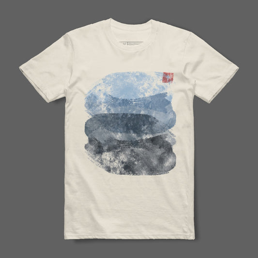 Artistic Mountains Design T-Shirt for Stylish Wear