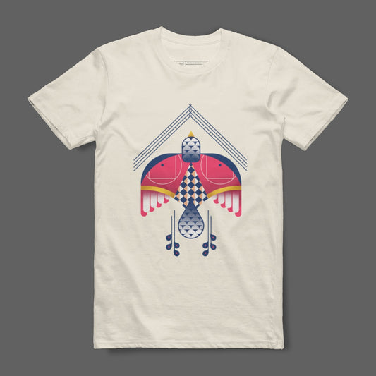 Colorful Bird Design Graphic Print Clothing