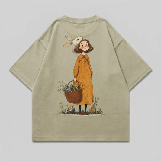 Girl bunny mask basket flowers rabbit illustration product type
Whimsical Girl
Bunny Mask Design
Floral Basket Art
Rabbit Illustration
Cute Cottagecore
Nature Inspired Tee
Artistic Apparel
Graphic TShirt
Meadow Scene
Sweet Character
Fairy Tale Style
Unique Print
Springtime Outfit
Garden Theme
Animal Lover
Hand Drawn Art
Comfort Wear
Stylish Graphic
Aesthetic Clothing
Casual Tee