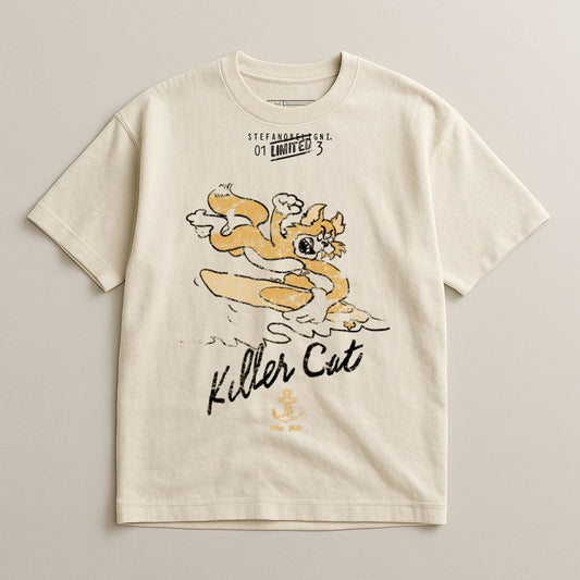 Limited Edition Killer Cat Graphic T-Shirt
