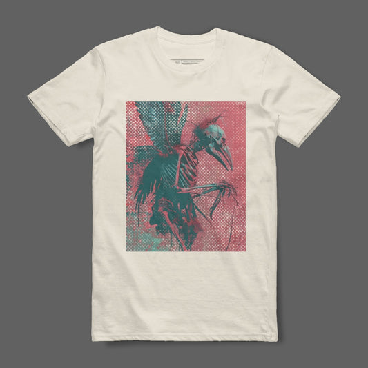 Unique Winged Skeleton Design Graphic T-Shirt Product