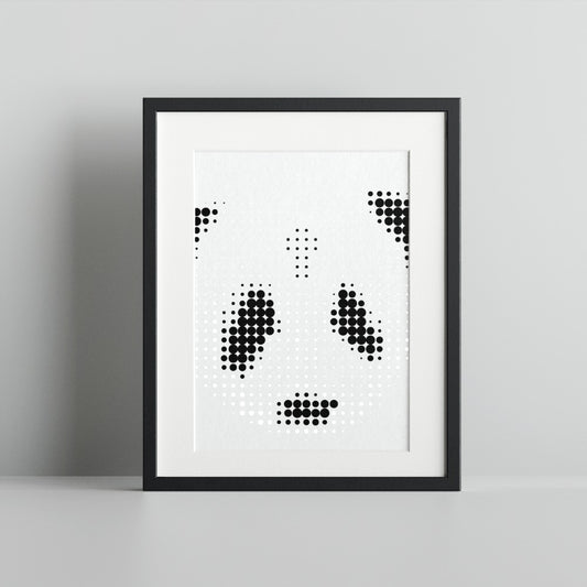 Modern Panda Art Print for Home and Office Decor
