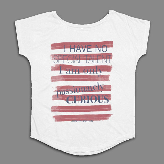 Passionately Curious Graphic T-Shirt with Einstein Quote