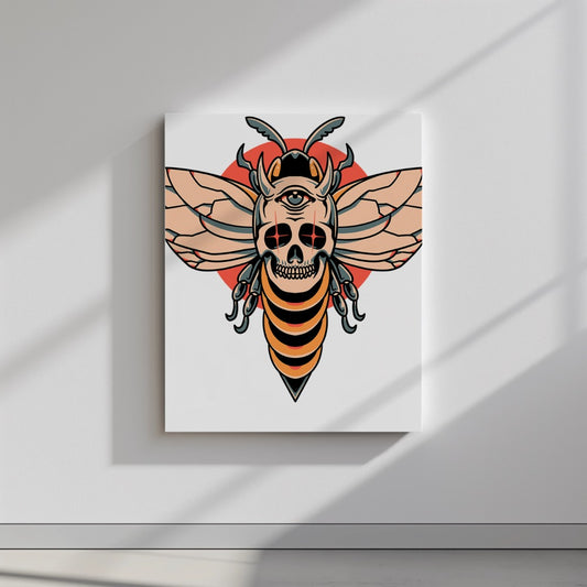 Quadro canvas devil-bee