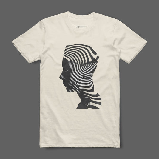 Striking Optical Art Silhouette Graphic Tee product
