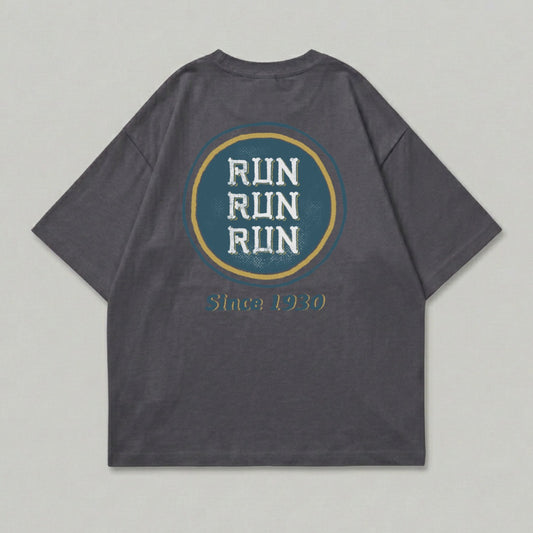 Dark Gray RUN RUN RUN Since 1930 T-Shirt product type